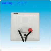 深圳廠家供應SanRing多人病房電視伴音音頻接線盒TS-J